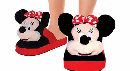 Bhs Girls Disney Red Minnie Mouse Stompeez Slippers,