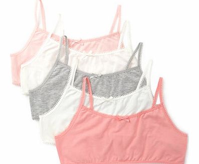 Bhs Girls Gilrs 5 Pack Coloured Crop Tops, multi