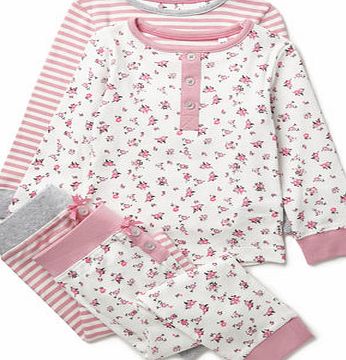 Bhs Girls Girls 2 Pack Ditsy Floral Pyjamas,