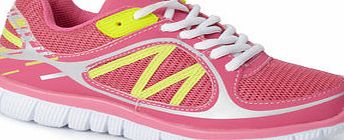 Bhs Girls Older Girls Fluro Sports Trainers, pink