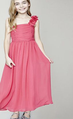 Bhs Girls Sorbet Pink Maxi Ruffle One Shoulder