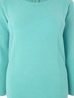 Bhs Green Zip Back Jumper, green 586250518