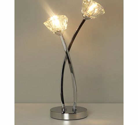 Bhs Greta 2 light table lamp, chrome 9738260409