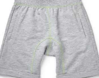 Bhs Grey Drop Crotch Jogger Shorts, grey marl