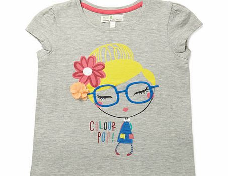 Grey Girl Graphic T-Shirt, grey 9265560870