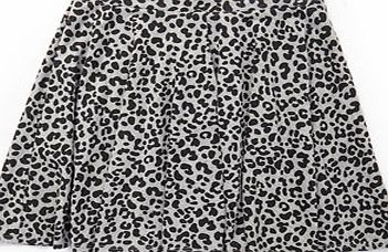 Bhs Grey Leopard Skater Skirt, grey marl 1057853941