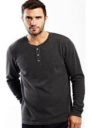 Bhs Grey Long Sleeve Grandad Top, Grey BR54W01DGRY