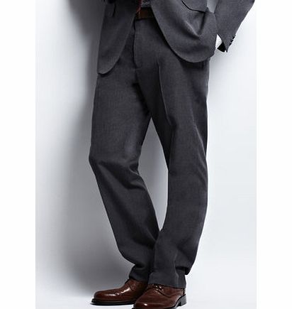 Grey Machine Washable Regular Fit Suit Trousers,