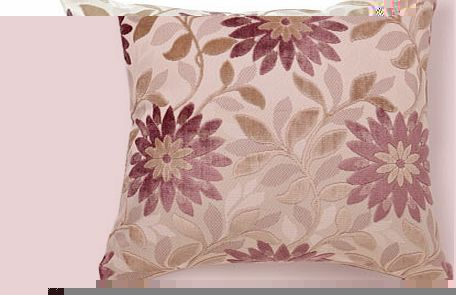 Heather velvet floral cushion, heather 1843641334