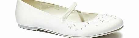 Bhs Ivory Wide Fit Embellished Shoes, ivory 1199050904