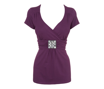 bhs Jewel front trim jersey