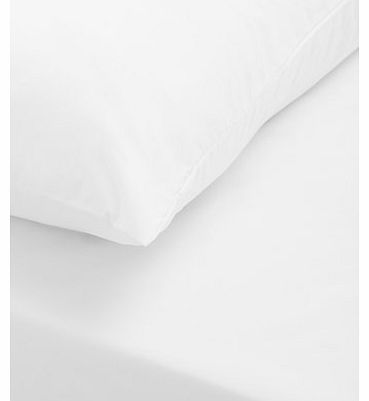 Julian Charles Cotton Rich White Fitted Sheet,