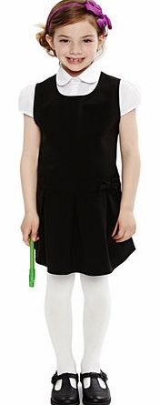 Bhs Junior Girls Black School Pinafore and Blouse
