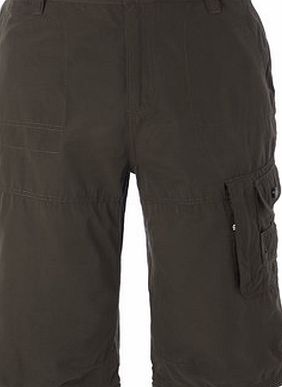 Bhs Khaki Trek Cropped Trousers, Green BR57E01GGRN