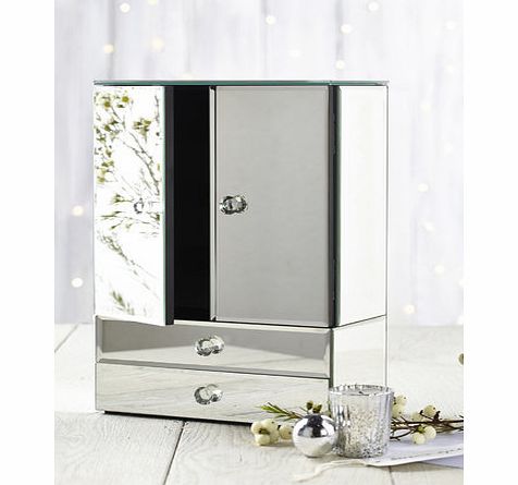 Large mirrored armoire, silver 30924360430