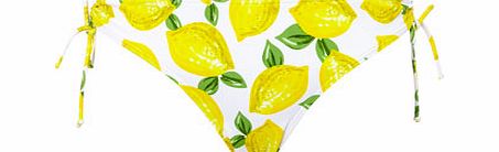 Lemon Print Bikini Bottoms, white/multi 277927550