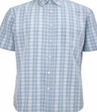 Bhs Light Green Checked Soft Touch Shirt, Green