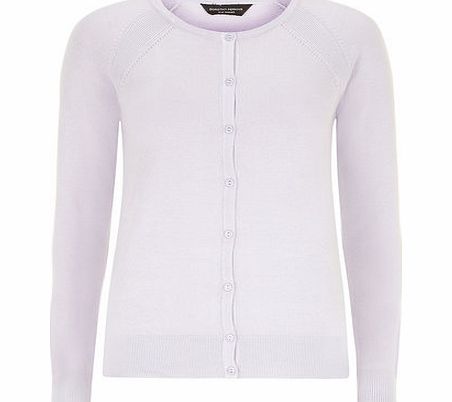 Bhs Lilac Crew Neck Cardigan, purple 19121540924