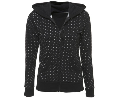 bhs Long sleeve spot zip hoodie