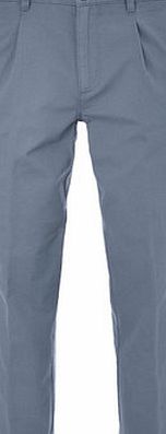 Bhs Mens Airforce Blue Pleat Front Chinos, Blue