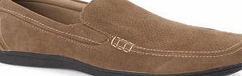 Bhs Mens Beige Slip-On Casual Loafers, NATURAL