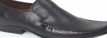 Bhs Mens Black Leather Moccasins, BLACK BR81M01GBLK
