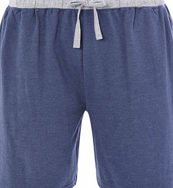 Bhs Mens Blue Jersey Lounge Shorts, Blue BR62S01EDMB