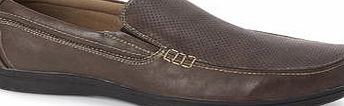 Bhs Mens Brown Slip On Casual Loafers, Brown