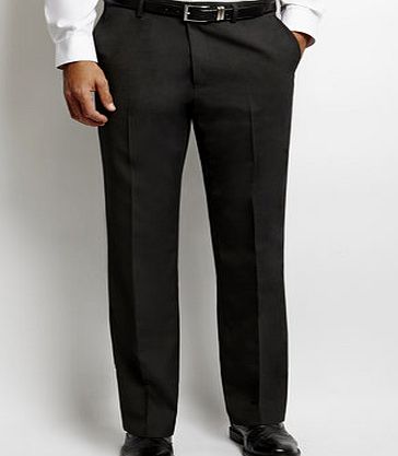 Bhs Mens Dark Grey Pindot Flat Front Suit Trousers,