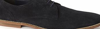 Bhs Mens Jack Reid Marylebone Navy Suede Shoes, NAVY