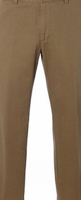 Bhs Mens Khaki Flat Front Chinos, Green BR58A02FGRN