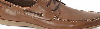 Bhs Mens Lace-Up Boat Shoes, Brown BR81B11GBRN