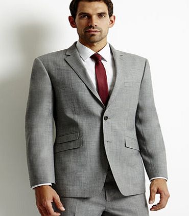 Bhs Mens Light Grey Slim Fit with WoolSuit Jacket,