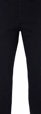 Bhs Mens Navy Pleat Front Chinos, Blue BR58A01ZNVY