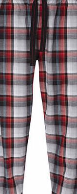 Bhs Mens Red Checked Pyjama Bottoms, Red BR62B04GRED