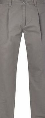 Bhs Mens Smoke Grey Pleat Front Chinos, and relaxed