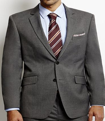 Bhs Mens Tailored Micro Geo Textured Jacket, Grey