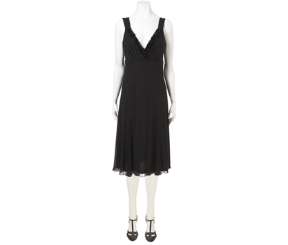 bhs Mesh dress with corsage trim