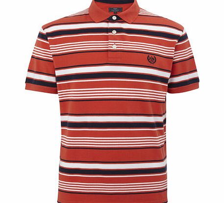 Multi Stripe Polo Shirt, Red BR52P30GRED