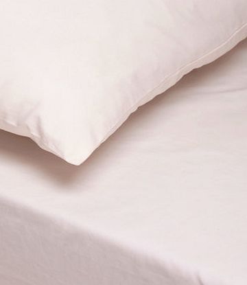 Bhs Pale pink Ultrasoft Fitted Sheet, pale pink