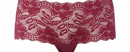 Bhs Plum Lace Short, plum 4803770964