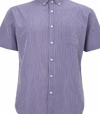 Purple Mini Checked Shirt, Purple BR51S05GPUR
