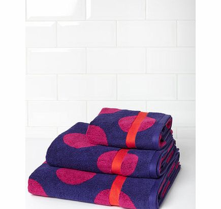 Bhs Purple Oversized Spot Towel, purple 1942810924