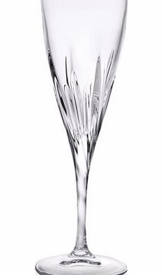 RCR Fuente crystal flute glass, set of 6, clear