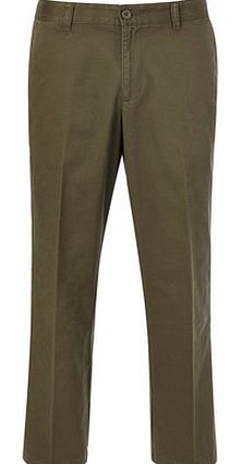 Relaxed Fit Khaki Chinos, Green BR58R01FGRN