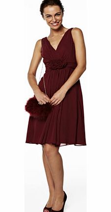 Bhs Ruby Merlot Short Bridesmaid Dress, deep red