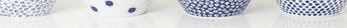 Bhs Santorini Set of 4 Round Bowls, blue 9578111483