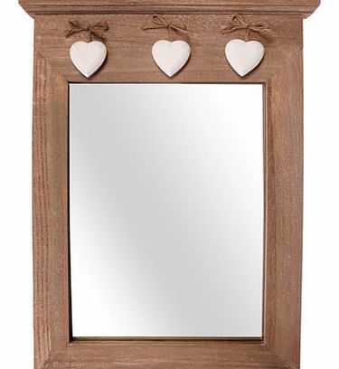 Sass & Belle wooden mirror with decorative