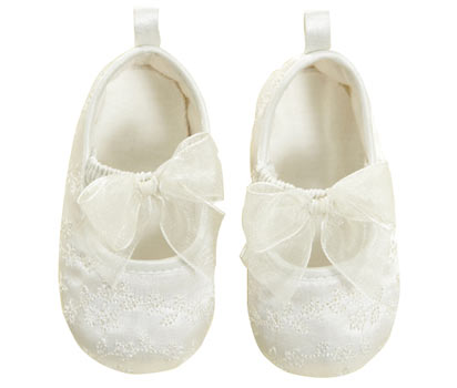bhs Satin embroidered ballet shoe