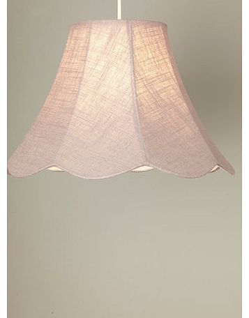 Scalloped Linen Large Shade, lilac 9792500125